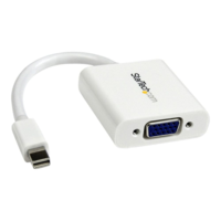 StarTech StarTech.com Mini DisplayPort to VGA Adapter - White - 1080p - Thunderbolt to VGA Monitor Adapter - Mini DP to VGA Converter (MDP2VGAW) - video converter - white (MDP2VGAW)