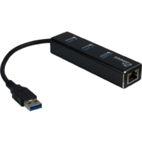 Inter-Tech Inter-Tech Argus IT-310 USB3.0 HUB 3Port 1x RJ45 Gigabit Lan (88885439)