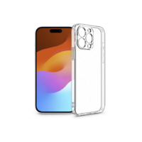 Haffner Apple iPhone 15 Pro szilikon hátlap - Clear Case - átlátszó (PT-6800)