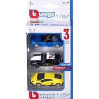 Bburago Bburago 1/64 autók, 3 db/csomag