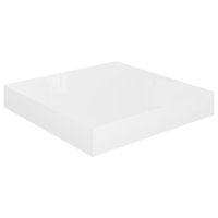 vidaXL magasfényű fehér MDF lebegő fali polc 23 x 23,5 x 3,8 cm (323739)