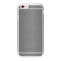 Baseus BASEUS GLORY műanyag telefonvédő (fémhatású keret, rács minta) EZÜST [Apple iPhone 6S Plus 5.5] (WIAPIPH6SP-GLOS)