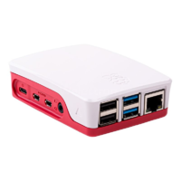 Egyéb Joy-IT Raspberry Pi 4 B ház - Fehér/Piros (RB-CASEP4+06W)