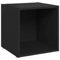 vidaXL fekete forgácslap TV-szekrény 37 x 35 x 37 cm (805501)