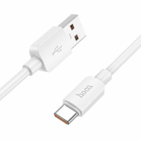 Hoco USB töltő- és adatkábel, USB Type-C, 100 cm, 6000mA, 100W, gyorstöltés, PD, QC, Hoco X96 Hyper, fehér (RS146485)