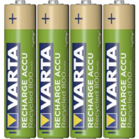 Varta Mikroakku AAA NiMH Varta Recycled Ready to Use 800 mAh 1.2 V 4 db (5.6813101404E10)
