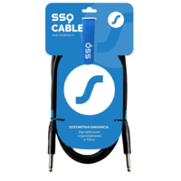 SSQ SSQ SS-1447 6.3mm Mono Jack Apa - 6.3mm Mono Jack Apa Kábel (3m) - Fekete (SS-1447)