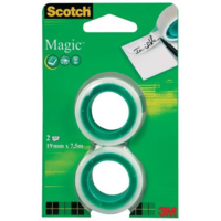 3M 3M Scotch Magic Tape 810 19mm x 7.5m írható ragasztószalag - Áttetsző (2db) (XA004839636)