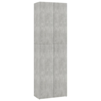 vidaXL betonszürke szerelt fa irodaszekrény 60 x 32 x 190 cm (800301)