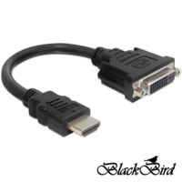 BlackBird BlackBird HDMI-A apa -> DVI 24+5 anya átalakító kábel 20cm (BH1250)