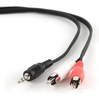 Gembird Gembird Cablexpert audio kábel Jack 3,5mm Male --> 2x RCA (CINCH) Male 2.5m (CCA-458-2.5M) (CCA-458-2.5M)