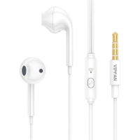 Vipfan Vipfan M15 vezetékes fülhallgató 3,5 mm-es jack 1 m fehér (M15-white) (M15-white)