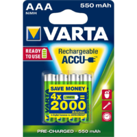 Varta Varta Akku RECHARGE Power AAA HR03 550mAh 4St. (56743101404)