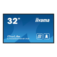 Iiyama iiyama PROLITE Álló digitális tábla 80 cm (31.5") LED Wi-Fi 500 cd/m² Full HD Fekete Beépített processzor Android 11 24/7 (LH3260HS-B1AG)