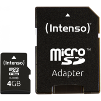 Intenso 4GB Intenso MicroSDHC 20MB/s +Adapter (3413450)
