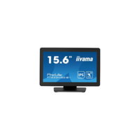 Iiyama iiyama ProLite T1633MSC-B1 számítógép monitor 39,6 cm (15.6") 1920 x 1080 pixelek Full HD LCD Érintőképernyő Fekete (T1633MSC-B1)