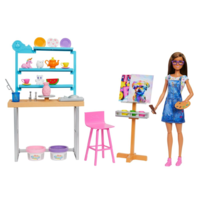Mattel Mattel Barbie: feltöltődés műterem játékszett babával (HCM85) (HCM85)