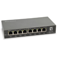 Level One LevelOne GEP-0823 hálózati kapcsoló Gigabit Ethernet (10/100/1000) Ethernet-áramellátás (PoE) támogatása Fekete (GEP-0823)