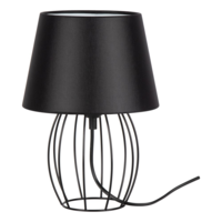 GreenSite Merano asztali lámpa E27-es foglalat, 1 izzós, 25W fekete (GSBL5999114132507)