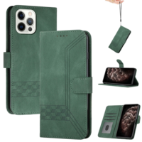 Wooze Xiaomi Poco M3, Oldalra nyíló tok, stand, kártyatartóval, kézpánttal, Wooze Illusion, zöld (119325)