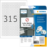 HERMA HERMA Etik. A4 weiß 10 mm rund ablösb. Papier 7875 St. (4385)