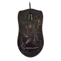 LC POWER Mouse LC Power LC-M717LED - Fekete + LED (LC-M717LED)