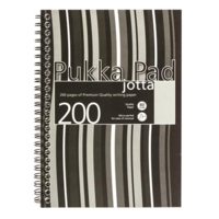 Pukka Pad Pukka Pad Stripe Jotta 100 lapos A5 vonalas spirálfüzet - Fekete (JP021A5BLACK-LINED)
