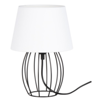 GreenSite Merano asztali lámpa E27-es foglalat, 1 izzós, 25W fekete-fehér (GSBL5999114132521)