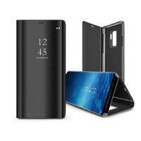Haffner Smart Clear View oldalra nyíló flipes tok - Samsung SM-S911 Galaxy S23 - fekete (TF-0237)