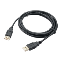 Akyga Kábel Akyga AK-USB-19 USB-A apa USB-A Anya 2.0 Adat és töltő kábel - Fekete (3m) (AK-USB-19)