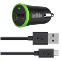 Belkin Belkin 2.4A / 12 Watt autós töltő USB port + 1.2m micro-USB kábel (F8M887bt04-BLK) (F8M887bt04-BLK)