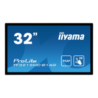 Iiyama iiyama ProLite TF3215MC-B1AG számítógép monitor 81,3 cm (32") 1920 x 1080 pixelek Full HD LED Érintőképernyő Kioszk Fekete (TF3215MC-B1AG)