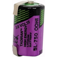 Tadiran Batteries 1/2 AA lítium elem, forrasztható, 3,6V 1100 mAh, forrfüles, 14,7 x 25,2 mm, Tadiran SL750/T (SONSL750T)