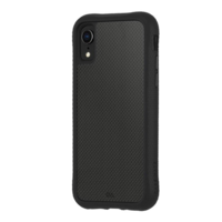 Case-Mate CASE-MATE CARBON FIBRE szilikon telefonvédő (BUMPER, közepesen ütésálló, valódi szénszálás hátlap) FEKETE [Apple iPhone XR 6.1] (CM037760)