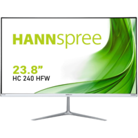 Hannspree Hannspree HC240HFW számítógép monitor 60,5 cm (23.8") 1920 x 1080 pixelek Full HD LED Ezüst, Fehér (HC240HFW)