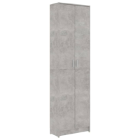 vidaXL betonszürke forgácslap előszobaszekrény 55 x 25 x 189 cm (802853)