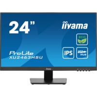 Iiyama iiyama ProLite XU2463HSU-B1 számítógép monitor 60,5 cm (23.8") 1920 x 1080 pixelek Full HD LED Fekete (XU2463HSU-B1)
