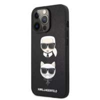 Karl Lagerfeld Karl Lagerfeld Apple Iphone 13 Pro Max Karl et Choupette fekete tok (KLHCP13XSAKICKCBK) (KLHCP13XSAKICKCBK)
