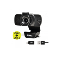 PORT DESIGNS Port Designs Webkamera Full HD (1920x1080), USB-C/USB, mikrofon, 1,5 m (900078)