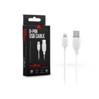 Maxlife Maxlife USB - Lightning adat- és töltőkábel 3 m-es vezetékkel - Maxlife 8-PIN USB Cable - 5V/2A - fehér (TF-0064)