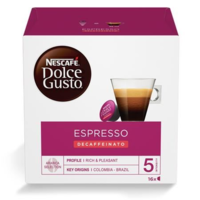 Nescafé Nescafé "Dolce Gusto Espresso" kávékapszula 16x7g, koffeinmentes (12395752) (nes12395752)