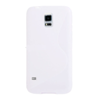 gigapack Szilikon telefonvédő (S-line) FEHÉR [Samsung Galaxy S5 (SM-G900)] (5996457425815)