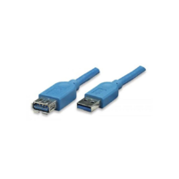 Techly Techly 3.0m USB 3.0 A M/F USB kábel 3 M USB 3.2 Gen 1 (3.1 Gen 1) USB A Kék (ICOC-U3-AA-30-EX)