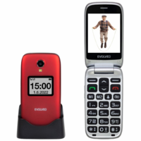 Evolveo Evolveo EasyPhone FS mobiltelefon piros-ezüst (EP-771-FSR) (EP-771-FSR)