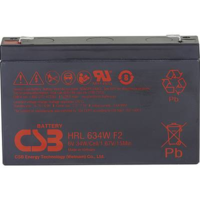 CSB Battery CSB Battery HRL 634W high-rate longlife HRL634W Ólomakku 6 V 8.4 Ah Ólom-vlies (AGM) (Sz x Ma x Mé) 151 x 99 x 34 mm 6,35 mm-es laposérintkezős dugó (HRL634W)