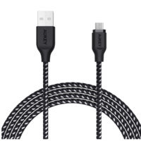 AUKEY AUKEY CB-AM2 USB-A apa - USB-B apa 2.0 Adat és töltő kábel - Fekete (2m) (CB-AM2 BLACK)
