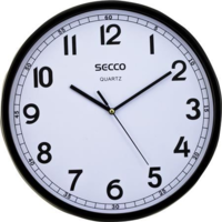 SECCO SECCO "Sweep second" falióra 30cm fekete színű (DFA028 / S TS9108-17) (S TS9108-17)