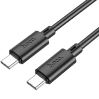 Hoco USB Type-C töltő- és adatkábel, USB Type-C, 100 cm, 3000 mA, 60W, gyorstöltés, PD, QC, Hoco X88 Gratified, fekete (RS142484)
