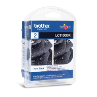 Brother Brother LC-1100BK Black Ink Cartridge 2 stuks tintapatron 2 dB Eredeti Fekete (LC1100BK2)