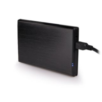 Natec Natec Rhino külső USB 2.0 ház 2.5" HDD-hez, fekete aluminium (NKZ-0275)
